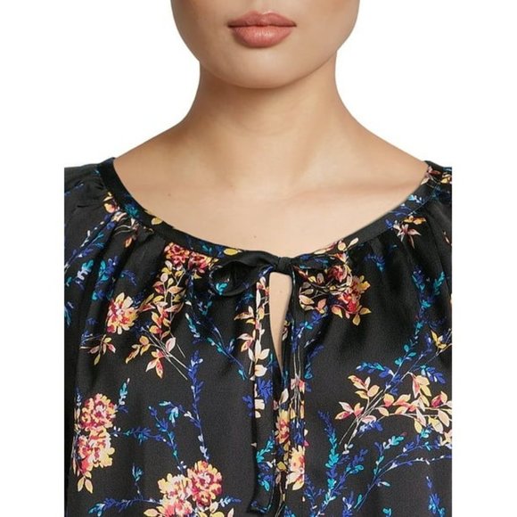 The Pioneer Woman Poet Blouse with Raglan Sleeves, XL NWT - Picture 3 of 4